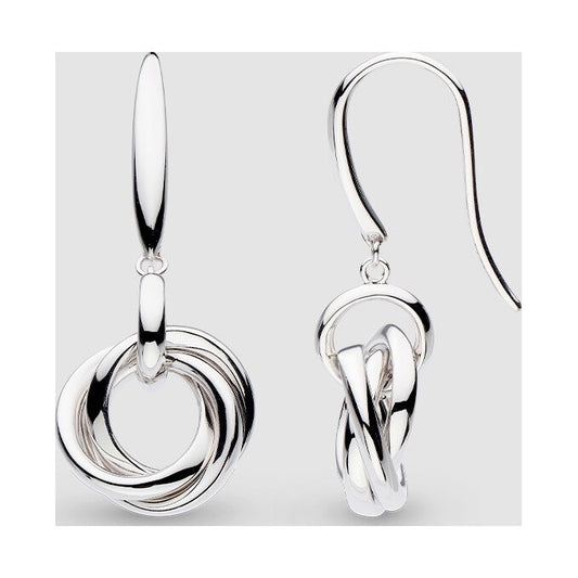 Bevel Trilogy Link Drop Earrings