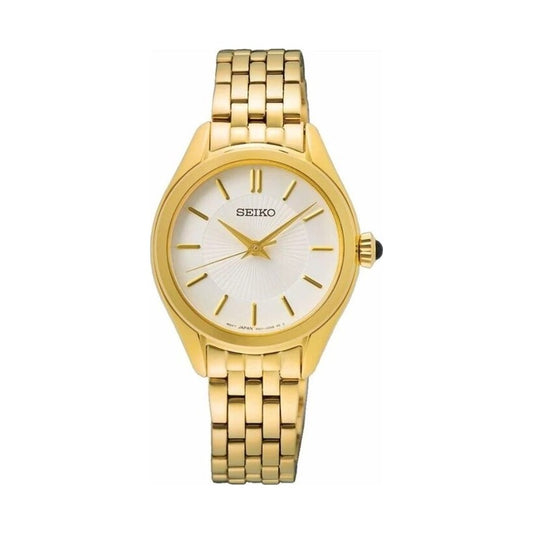 Seiko SUR538P1 Gold Tone Bracelet Watch