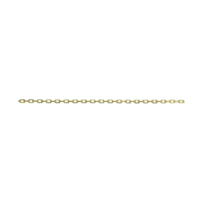 9ct Yellow 40 Angle Filed Trace 16"/40cm
