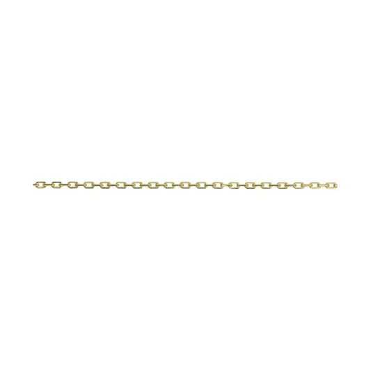 9ct Yellow 40 Angle Filed Trace 16"/40cm