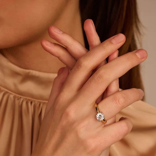 Classic Zirconia Ring 8mm, size 52
