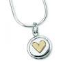 Heart silver necklace
