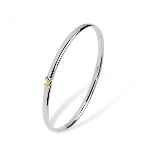 With Love Silver & Gold Bangle