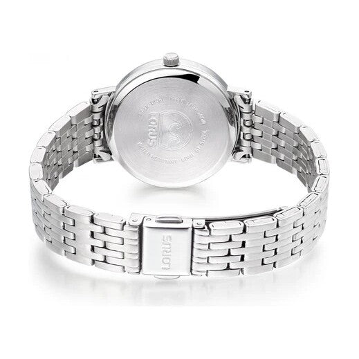 Lorus Ladies Steel watch on bracelet, clear face