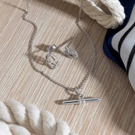Marina Rope Twist Stud Earrings