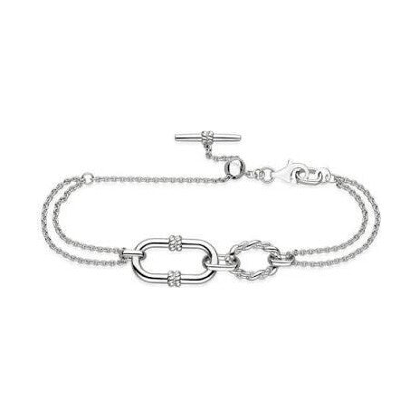 Marina Rope Link Duo Grande Twin Chain Slider Bracelet