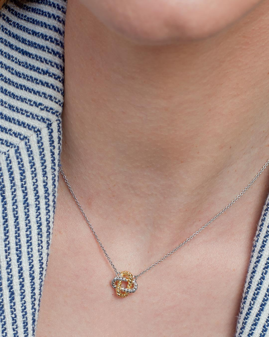 Marina Rope Knot Golden Necklace