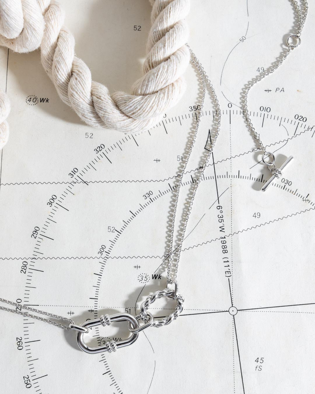 Marina Rope Link Duo Grande Twin Chain Necklace