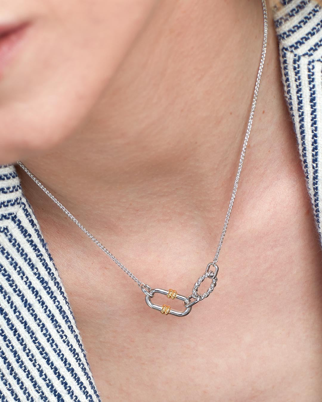 Marina Rope Link Duo Golden Necklace