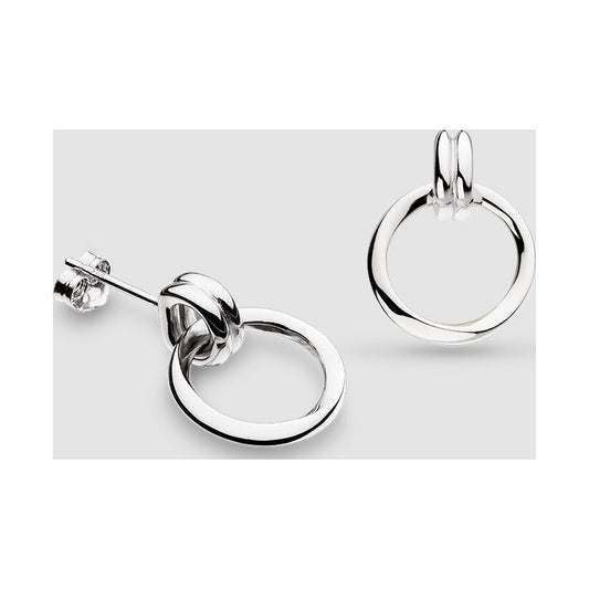Bevel Unity Drop Stud Earrings