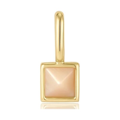 Gold Mother Of Pearl Charm Pendant
