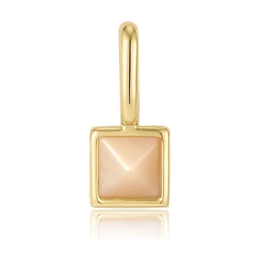 Gold Mother Of Pearl Charm Pendant