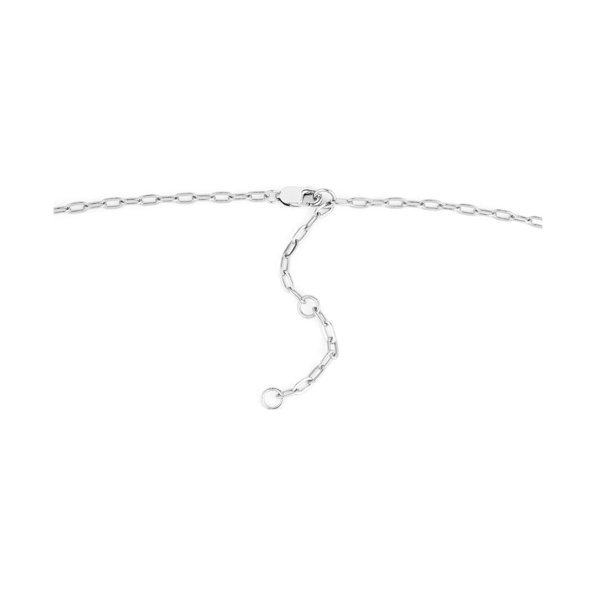 Ania Haie Silver Shimmer Chain Charm Connector Necklace
