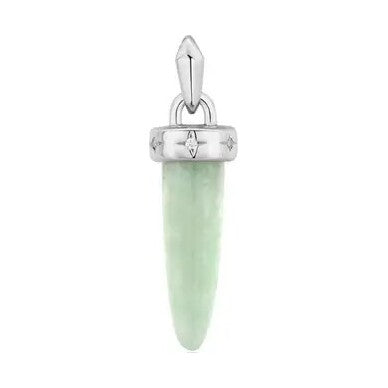 Silver Amazonite Drop Charm