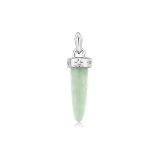Silver Amazonite Drop Charm