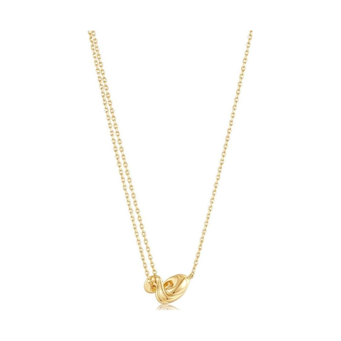 Ania Haie Gold Twisted Wave Mini Pendant Necklace