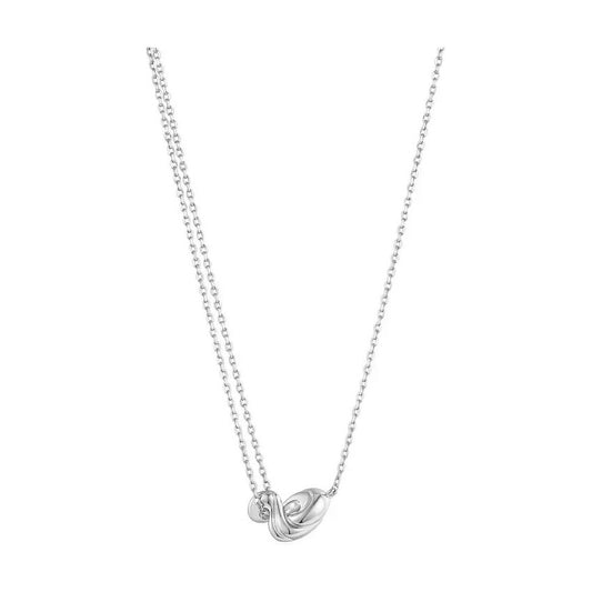 Ania Haie Silver Twisted Wave Mini Pendant Necklace