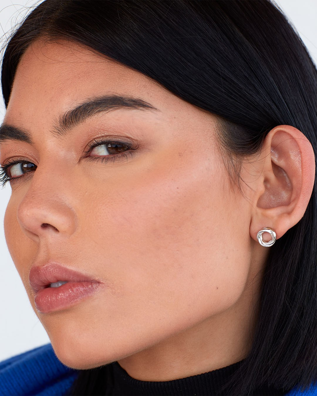 Bevel Trilogy Stud Earrings