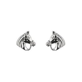 Bridled Horse Head Stud Earrings
