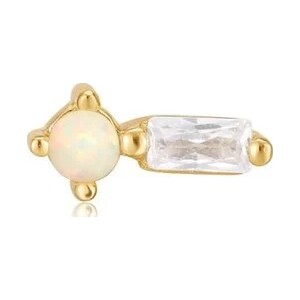 Ania Haie Gold Kyoto Opal Sparkle Barbell Single Stud Earring