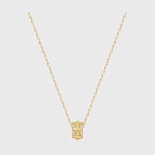 Ania Haie Gold Geometric Sparkle Pendant Necklace
