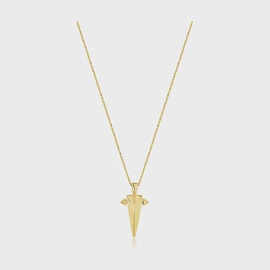 Ania Haie Gold Geometric Point Pendant Necklace