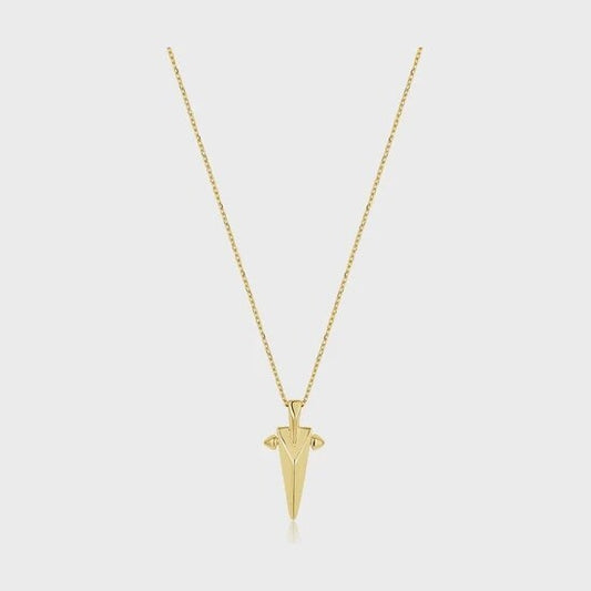 Ania Haie Gold Geometric Point Pendant Necklace