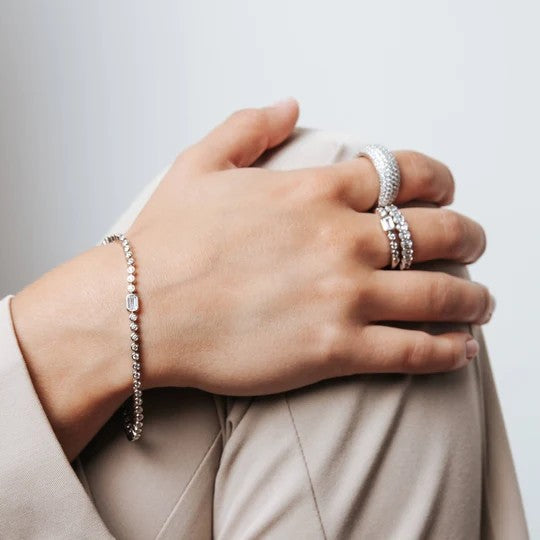 Tennis Ring 4mm, size 56