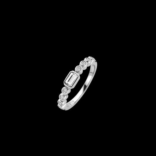 Baguette Tennis Ring, size 54
