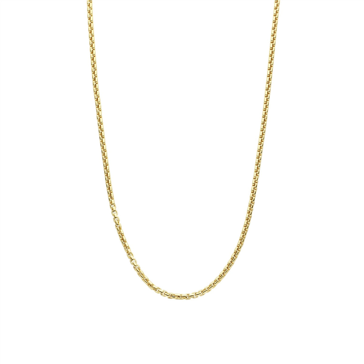 Basic Box Chain Necklace, 45cm.