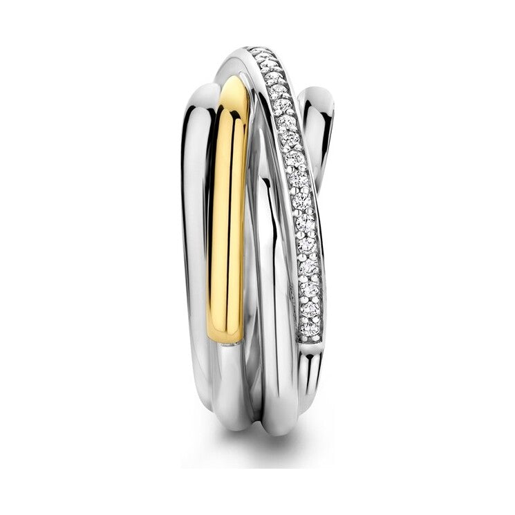 Zirconia Crossover Ring - M model, size 58.