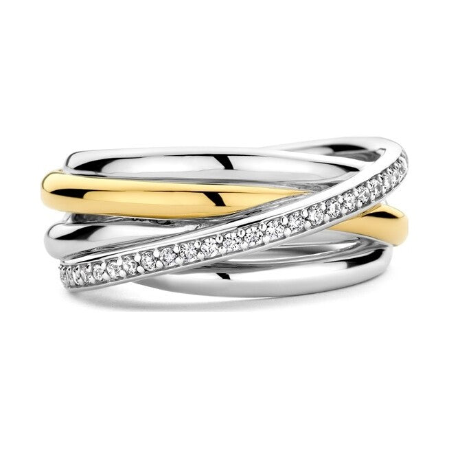 Zirconia Crossover Ring - M model, size 58.