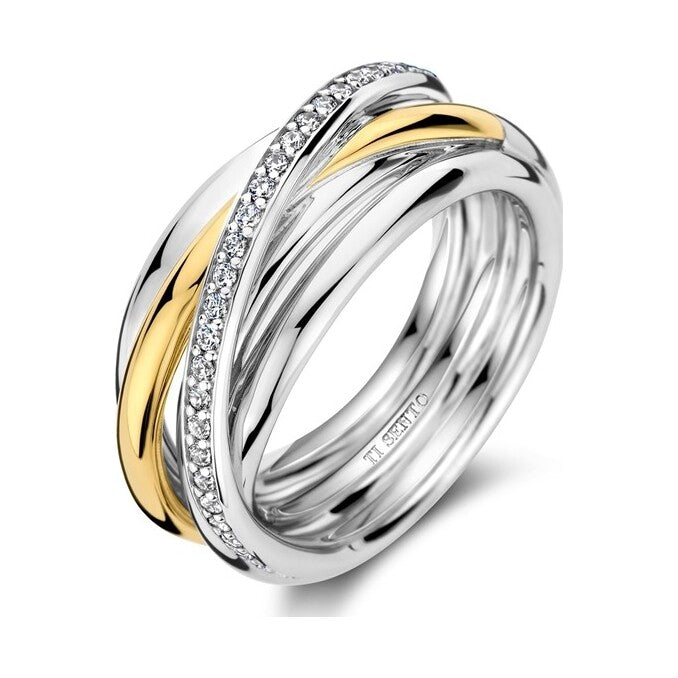 Zirconia Crossover Ring - M model, size 58.