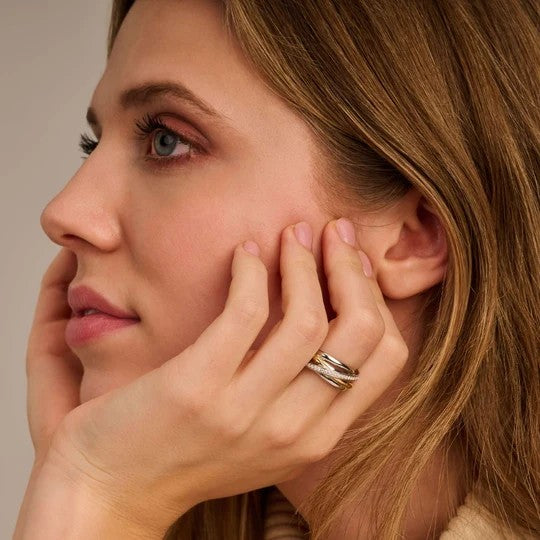 Zirconia Crossover Ring - M model, size 58.
