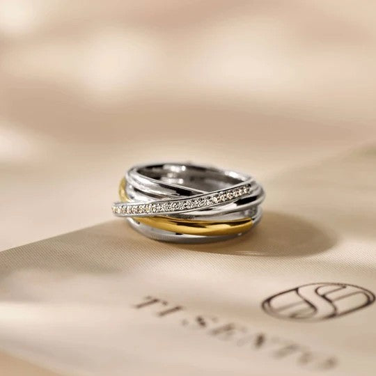 Zirconia Crossover Ring - M model, size 58.