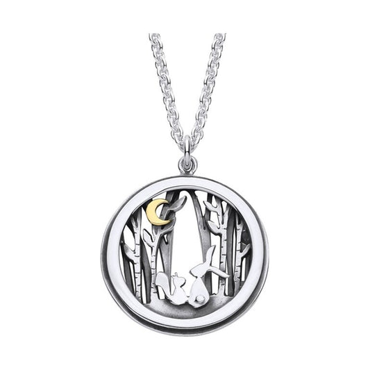 Hare and Squirrel Woodland Friends Necklace – ESQ3