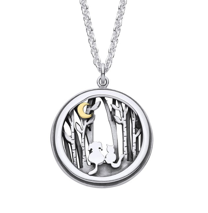 Cat and Dog Woodland Friends Necklace – EBFR3