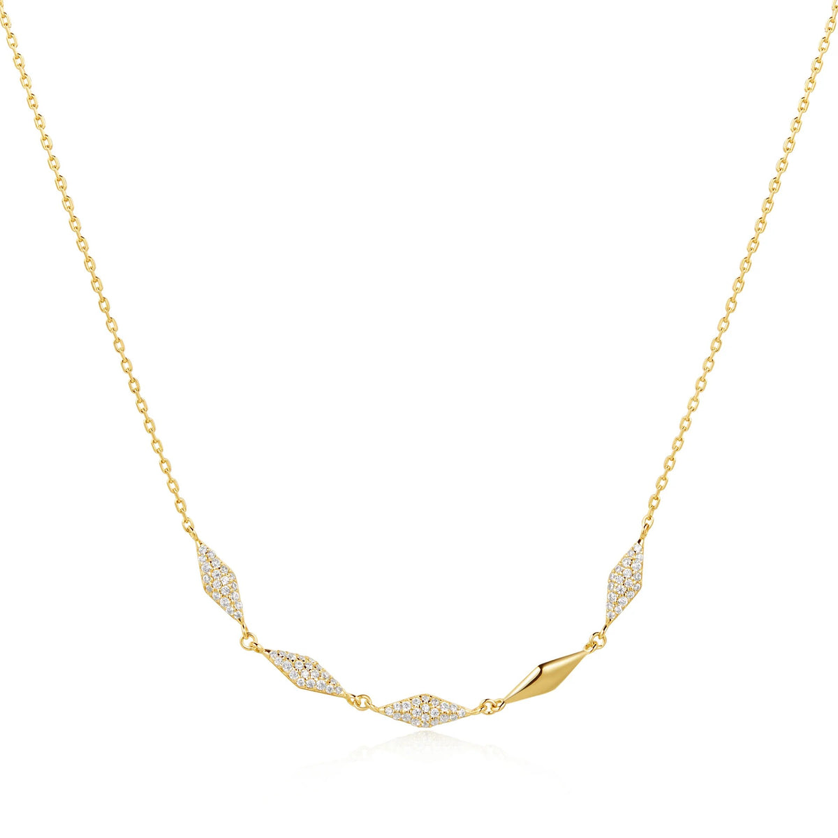 Gold Multi Sparkle Necklace N061-06G