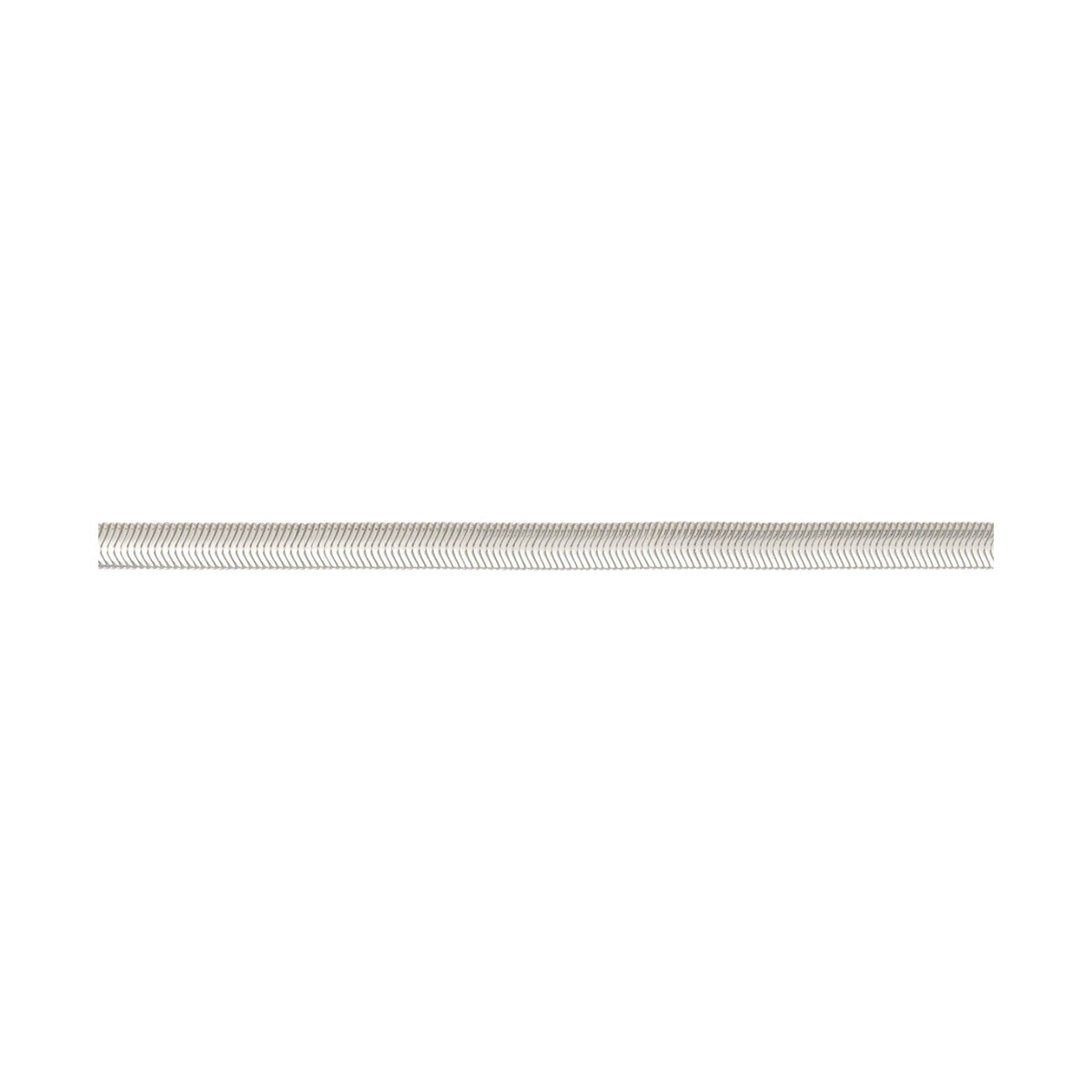 Silver Oval Snake 2 18"/45cm