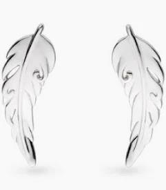 Feather Wisp Stud Earrings