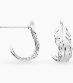 Feather Wisp Hoop Earrings
