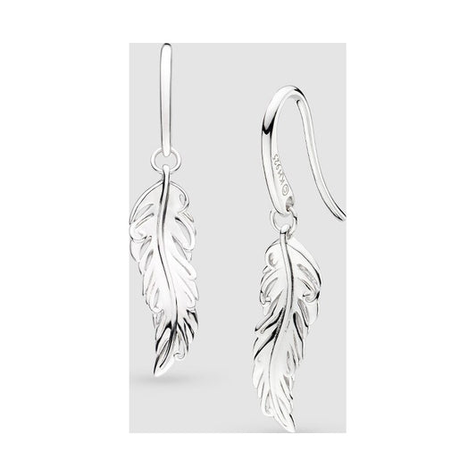 Feather Wisp Drop Earrings