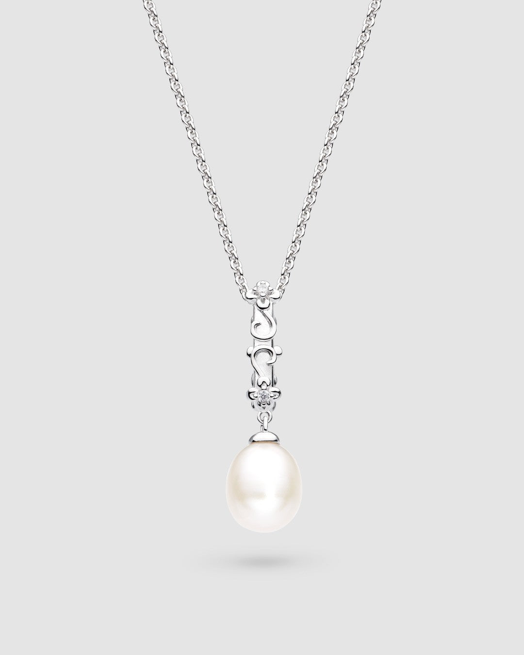 Blossom Flyte Honey Flower Oval Pearl Necklace