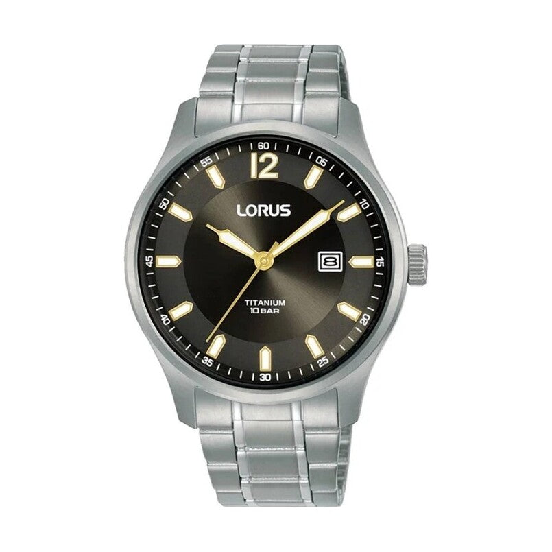 Lorus Gents Titanium Grey Dial Bracelet Watch