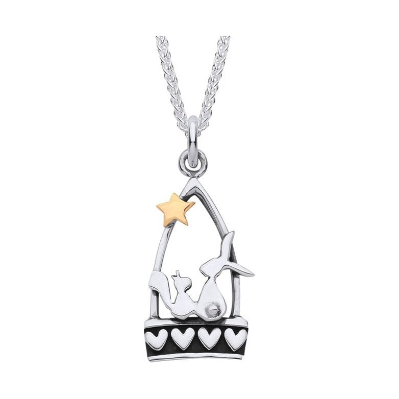 Hare and Squirrel Starlight Friends Necklace