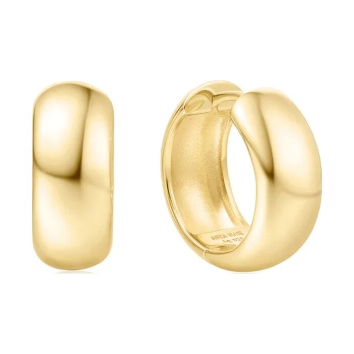 Ania Haie Chubby Medium Huggie Hoop Gold Earrings