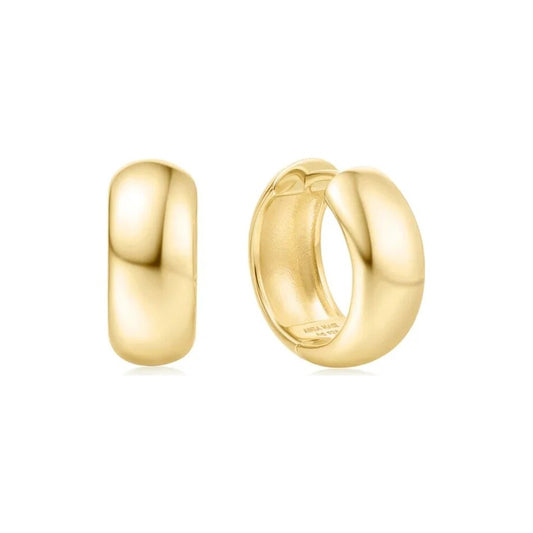 Ania Haie Chubby Medium Huggie Hoop Gold Earrings