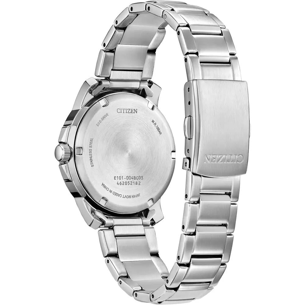 Citizen Silver Tone Green Dial Gents Eco-Drive Watch