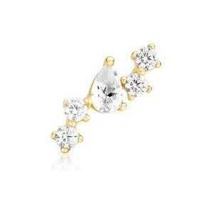 Gold Constellation Barbell Single Earring