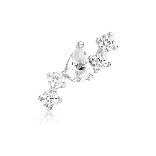 Silver Constellation Barbell Single Earring